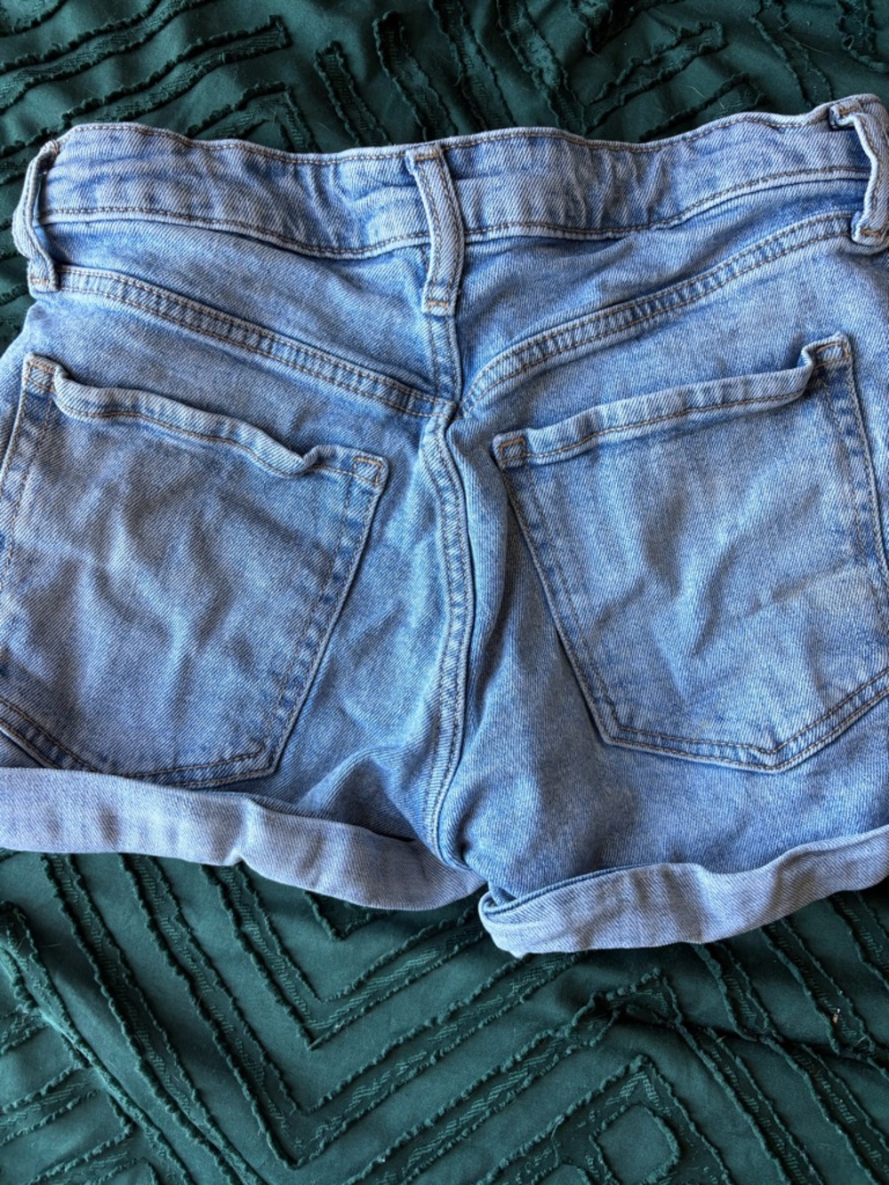 Old Navy Light Blue Rolled-Hem Denim Shorts JEAN SALE! - Picture 3 of 3